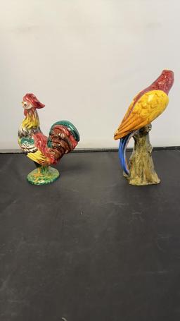 ROYAL CROWN E. & R. ITALIAN BIRD CERAMIC FIGURINES