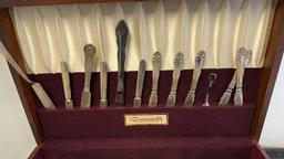 ANTIQUE FLATWARE IN TARNISH RESISTANT CASE