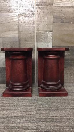 MODERN CAKE TOWER, WOOD COLUMN BOOKENDS, COASTERS