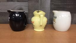 VINTAGE VAT "69" & DEWAR'S SCOTCH WHISKY PITCHERS