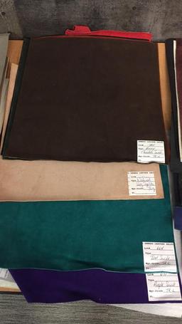 60+ SQUARE LEATHER SWATCH SAMPLES