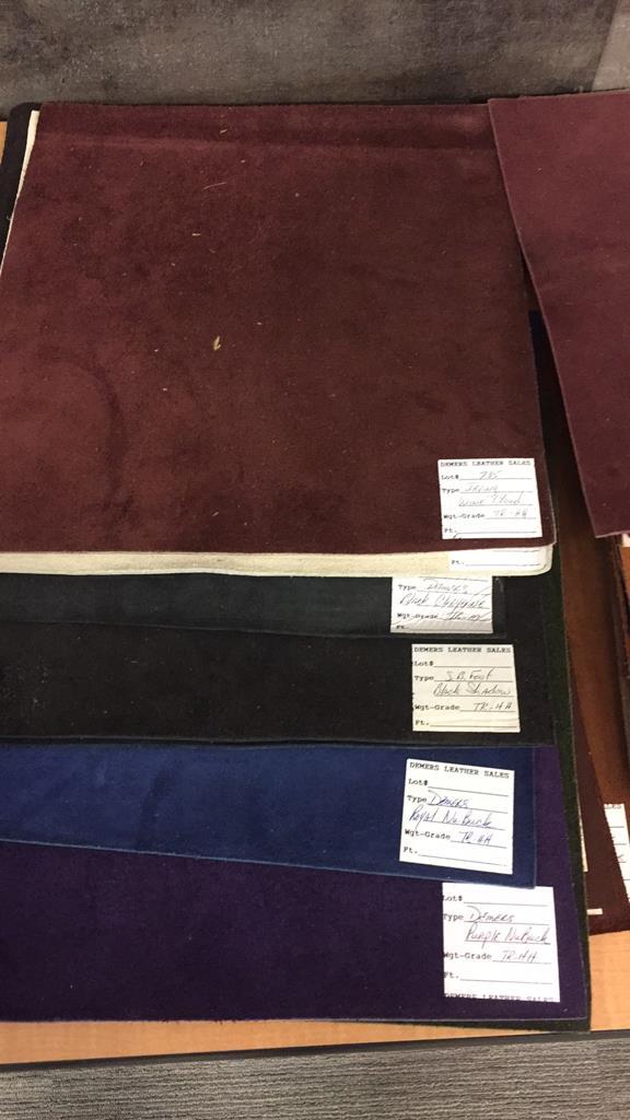 60+ SQUARE LEATHER SWATCH SAMPLES