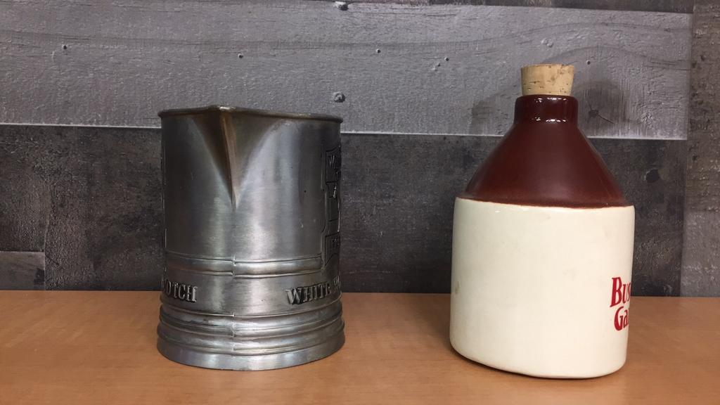 WHITE HORSE WHISKY PITCHER & BUSCH GARDENS JUG