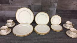 LENOX "TUXEDO" 20 PC SERVICE FOR 4 DINNER SET