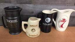 BOURBON PITCHERS: TEACHER'S, BELL'S, & MORE