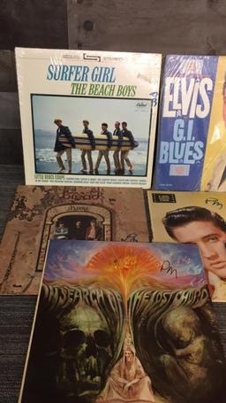 BEACH BOYS, ELVIS, MOODY BLUE & MORE VINYL RECORDS