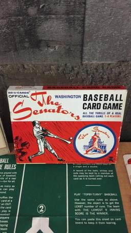 '64 EDUCARDS WASHINGTON SENATORS BASEBALL CARDGAME