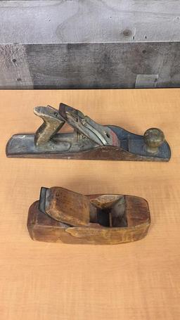 WARDS LAKESIDE WOOD PLANE & WOODEN WOOD PLANE