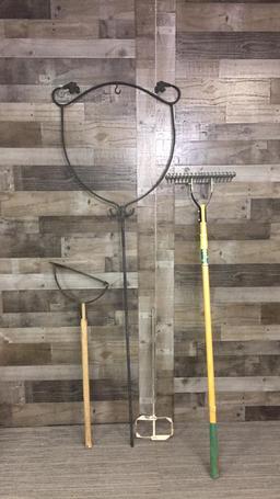 LAWN TOOLS: RAKE, WEED CUTTER, & MORE