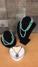 TURQUOISE STONE BEAD NECKLACES & MORE