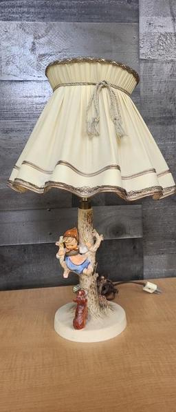 M.I. HUMMEL FIGURINE LAMPS: "OUT OF DANGER" & MORE