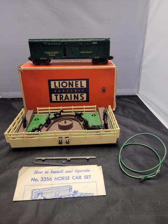 LIONEL "O" GAUGE OPERATING HORSE AND CORRAL