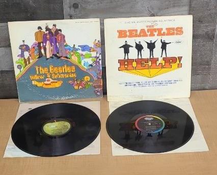 THE BEATLES VINYL: YELLOW SUBMARINE & HELP! OST