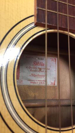 STELLA HARMONY ACOUSTIC PARLOR GUITAR H6128