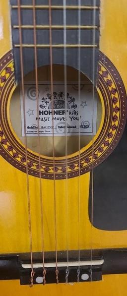 HOHNER NATURAL WOOD KIDS GUITAR HAG250P