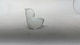 BACCARAT CRYSTAL FLEDGLING BIRD PAPERWEIGHT