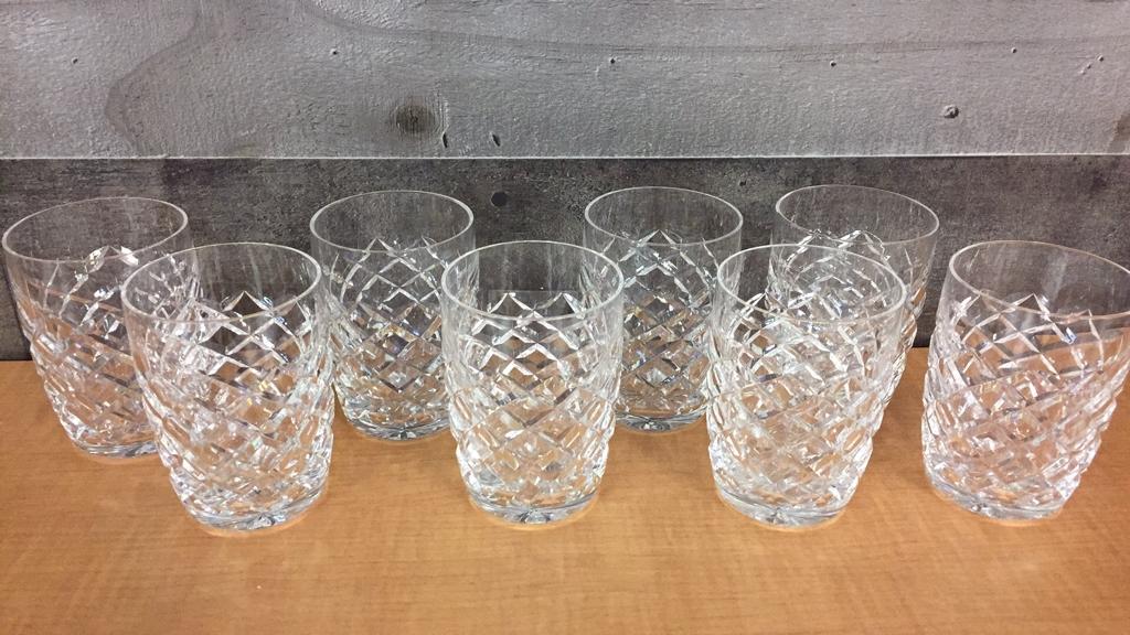 8) WATERFORD CRYSTAL COMERAGH FLAT TUMBLERS