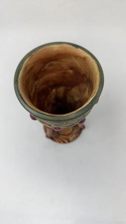 WELLER 1920s "WOODCRAFT" GOBLET VASE