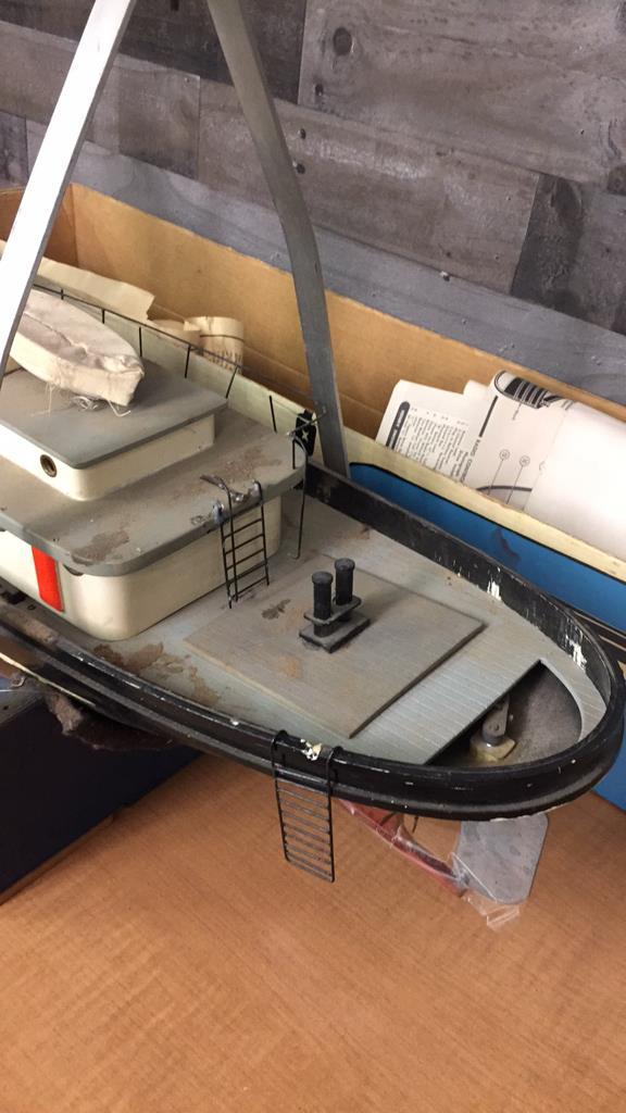 1955 VECO OCEAN-GOING TUG BOAT MODEL SHIP