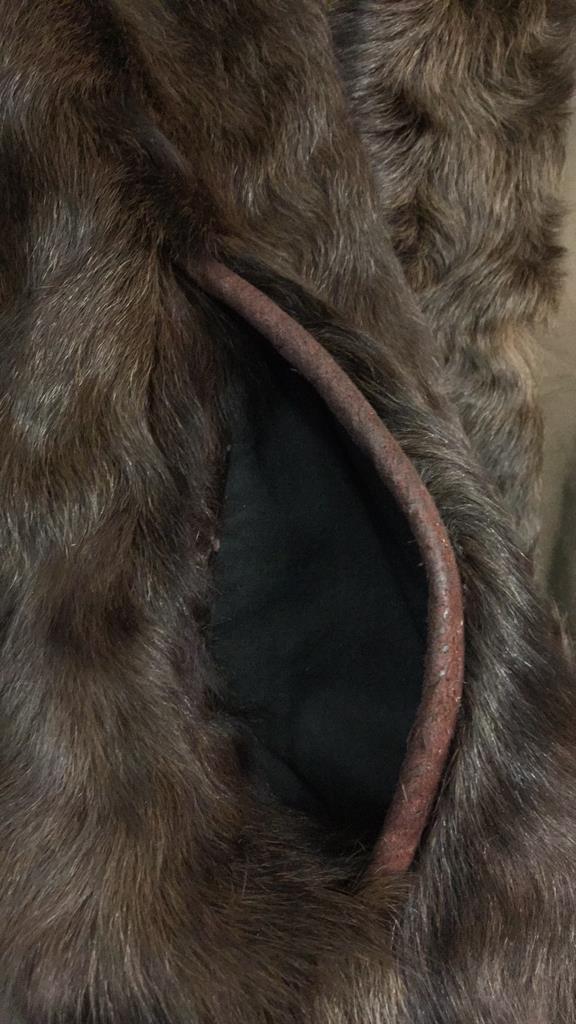 VINTAGE BROWN FUR COAT