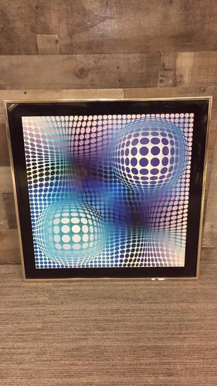 "FENY" OPTICAL ART POSTER BY VICTOR VASARELY