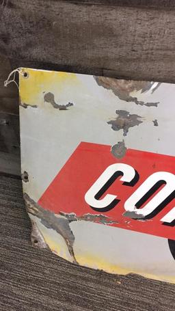 VINTAGE CONCO CRANE HOOK ADVERSING SIGN