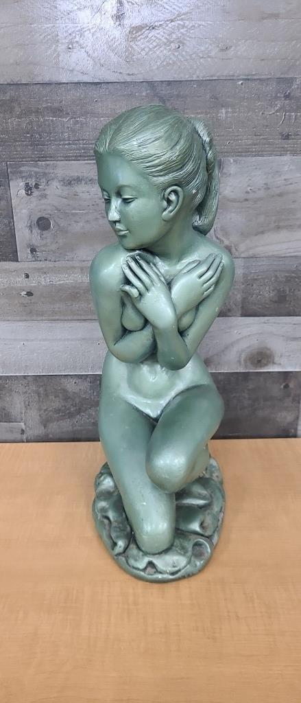 MARWAL IND INC. GREEN NUDE LADY STATUE