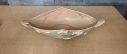 ROSEVILLE POTTERY PINK "SNOWBERRY" CONSOLE BOWL