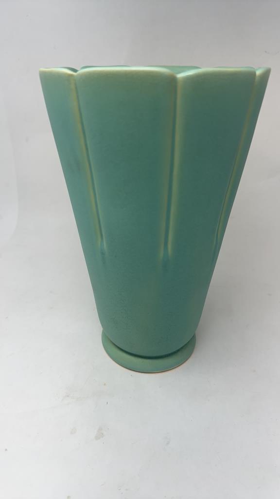 WELLER POTTERY LARGE FLORAL VASE F-23