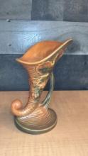 ROSEVILLE POTTERY ORANGE "BUSHBERRY" BUD VASE