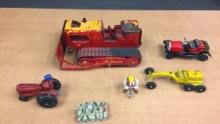 TONKA T-6 DOZER, FRICTION CAR & MORE TOYS