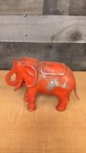 CAST IRON ELEPHANT COIN BANK