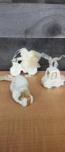 3) DEPT. 56 SNOWBABIES ORNAMENTS