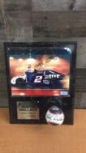 RUSTY WALLACE LIMITED EDITION AUTOGRAPHED PLAQUE