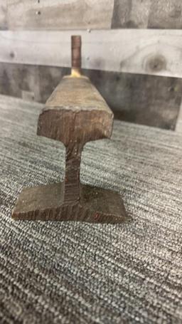 RAILROAD TRACK ANDIRON
