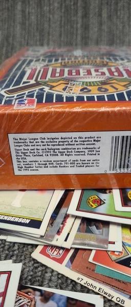 UNOPENED BASEBALL CARD RETAIL BOXES: UPPER DECK