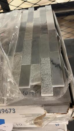 2) REFINED WHITE MARBLE MOSAIC TILE