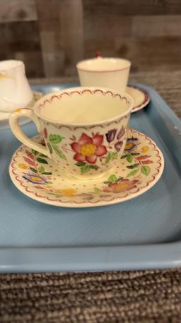 6) DEMITASSE CUP & SAUCER SETS