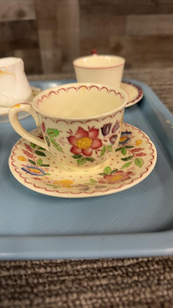 6) DEMITASSE CUP & SAUCER SETS