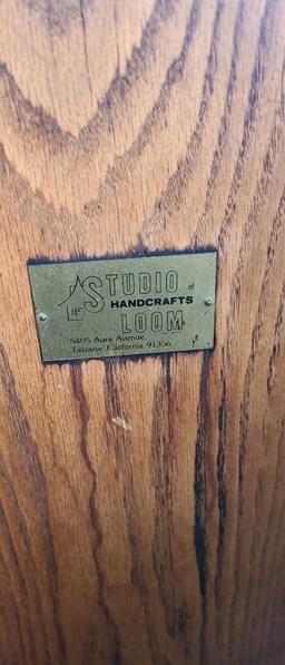 LARGE STATIONARY "STUDIO HANDCRAFT" 8 HARNESS LOOM