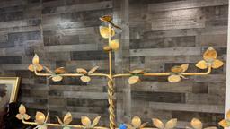 7 BRANCH TWISTED METAL TREE CANDELABRA