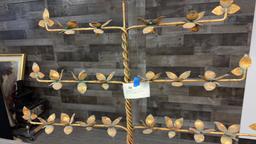 7 BRANCH TWISTED METAL TREE CANDELABRA