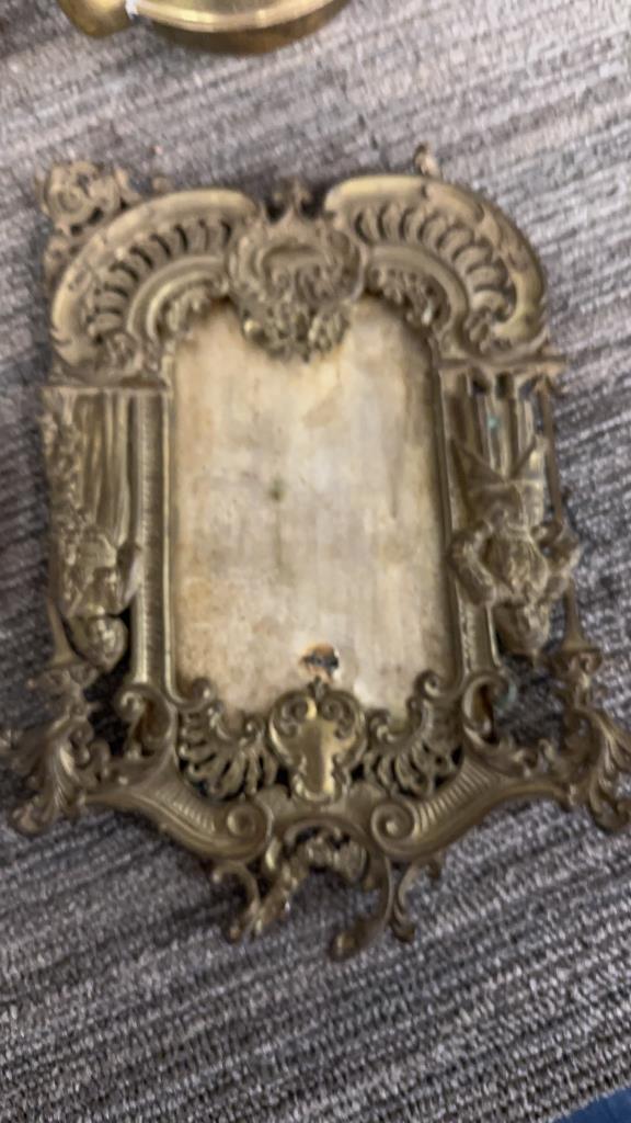 BRASS VASES, COLLANDER, PHOTO FRAME & MORE
