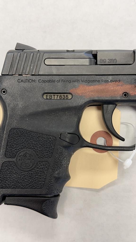 SMITH & WESSON BODYGUARD 380 SN#EBT7835