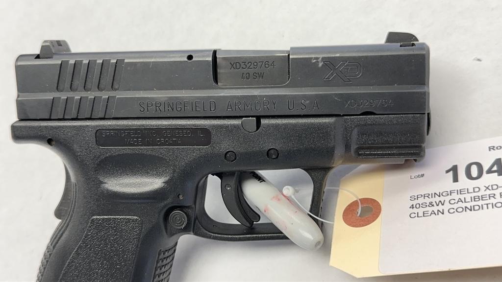 SPRINGFIELD XD-40 40SW CAL. SN#XD329764