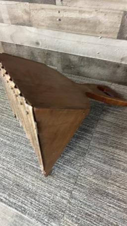 EARLY WOODEN CRANBERRY SCOOP RAKE