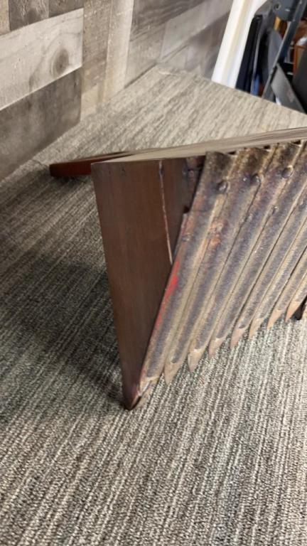 EARLY WOODEN CRANBERRY SCOOP RAKE