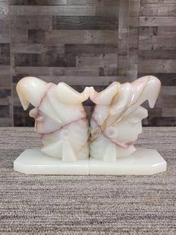 MARBLE WARRIOR BOOKENDS