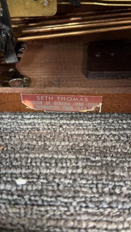 SETH THOMAS WESTMINSTER TAMBOUR CLOCK NO.1302