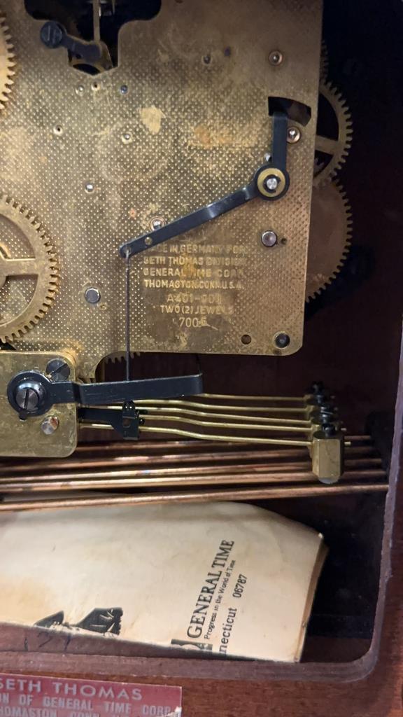 SETH THOMAS WESTMINSTER TAMBOUR CLOCK NO.1302